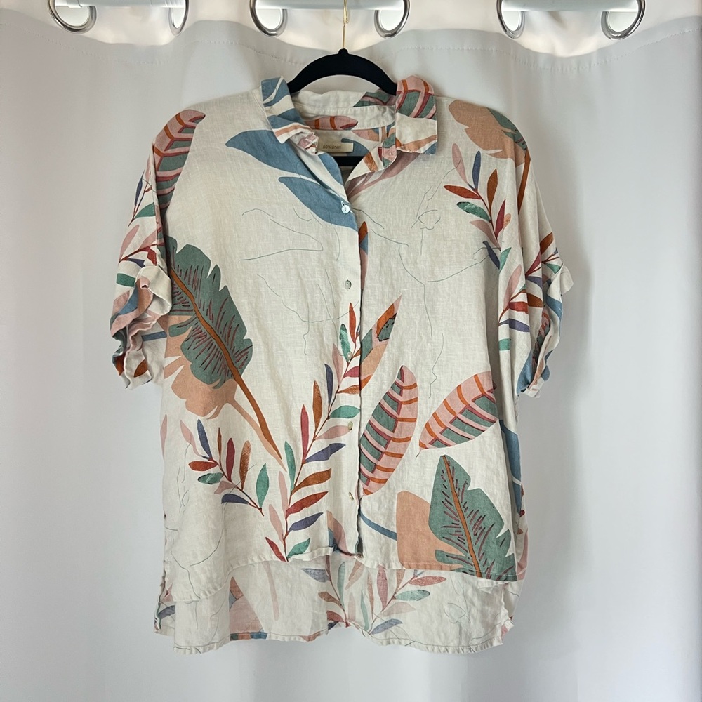 Tropical Linen Top